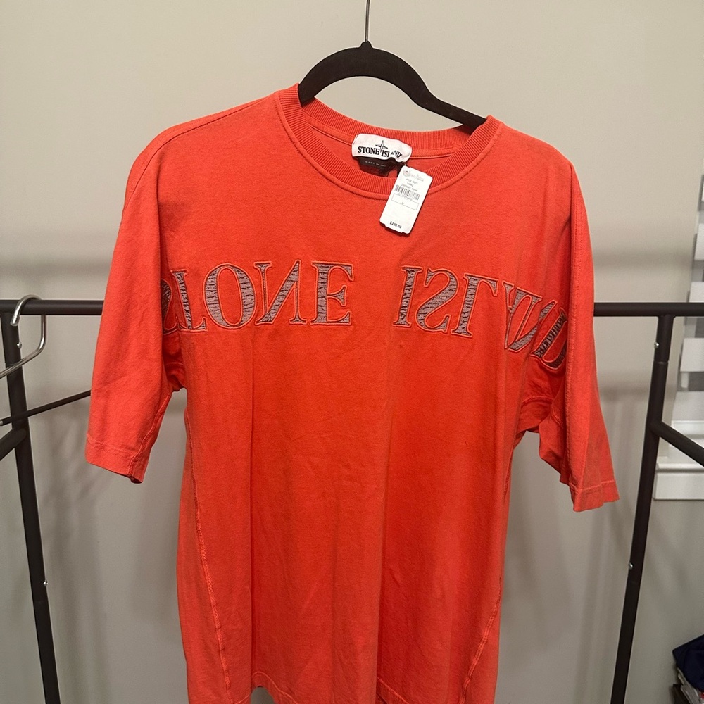 Stone Island Red Graphic T-Shirt